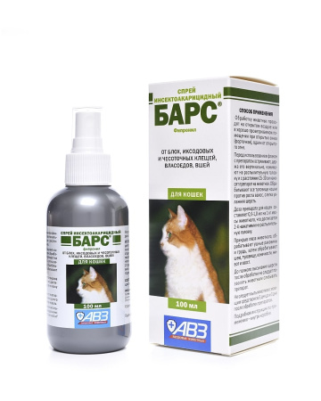 Барс спрей для кошек 100 мл (18 в коробке)
