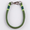 Ошейник капроновый Dog&Vogue Rope круглого плетения зеленый 8мм*46см