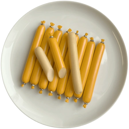 Колбаски "Докторские" с нежной говядиной д/кошек "Деревенские лакомства",60 гр