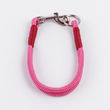 Ошейник капроновый Dog&Vogue Rope круглого плетения красный 6мм*33см
