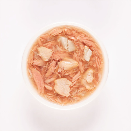 Суп из тунца с лососем и гребешком, пауч 35г "Деревенские лакомства"