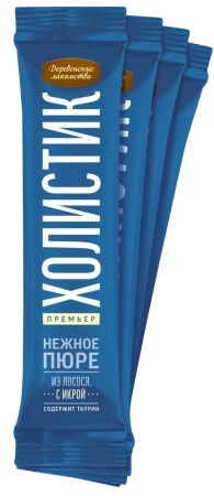 Нежное пюре из лосося с икрой летучей рыбы,4х10г Деревенские лак-ва Холистик/под заказ
