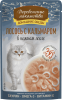 Деревенские лакомства пауч. д/кошек Лосось с кальмаром в нежном желе, 70г
