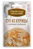 Суп из курицы с креветкой и гребешком, пауч 35г "Деревенские лакомства" *15 шт