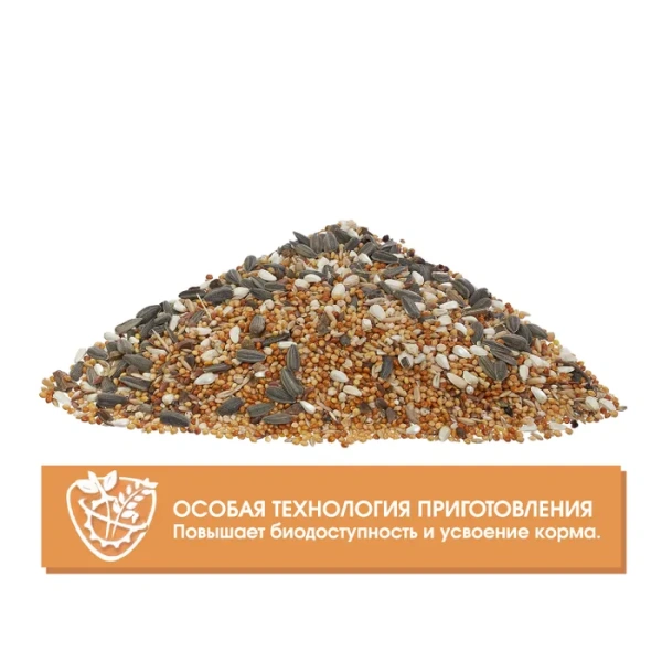 HAPPY JUNGLE Корм для средних попугаев 900 г (*10шт)