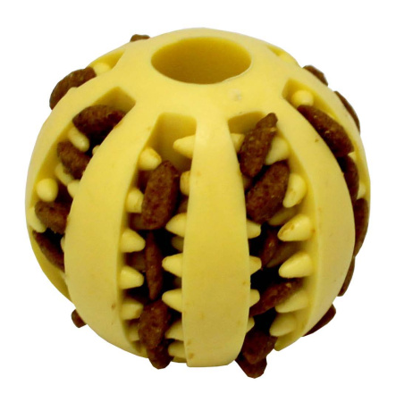 УЮТ Игрушка "Шарик для лакомств" д.собак, TPR, 5см, роз/голуб/желт 1*240шт