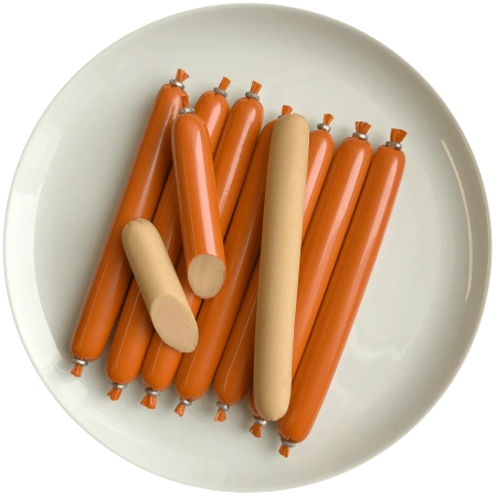 Колбаски "Докторские" с крабом сурими д/кошек "Деревенские лакомства",60 гр