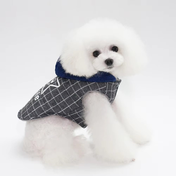 УЮТ Толстовка с капюшоном для собак "Улыбка", 20см, голубая, S, (1*150)