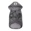 УЮТ Куртка на кнопках с капюшоном для собак, 20см, серая, S (1*145)