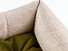 Лежак Люкс (флок) 90х80х25 см OLIVE КСОДИ (XODY)
