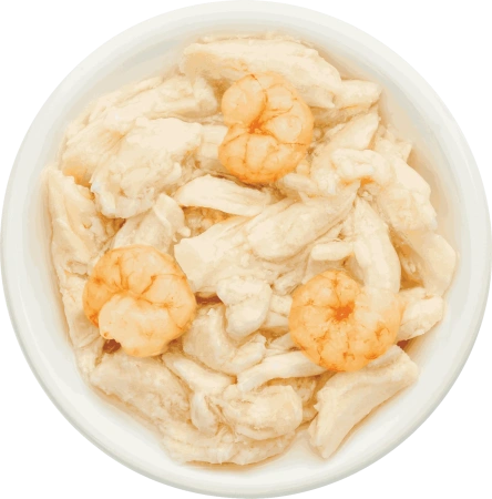 Деревенские лакомства пауч. д/кошек Курица с креветкой в нежном желе, 70г