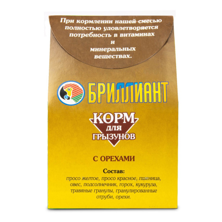 Бриллиант корм для грыз. орех 350 гр (1*30)