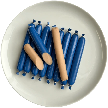 Колбаски "Докторские" из нежной утки д/кошек "Деревенские лакомства",60 гр