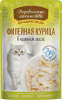 Деревенские лакомства пауч. д/кошек Филейная курица в нежном желе, 70г