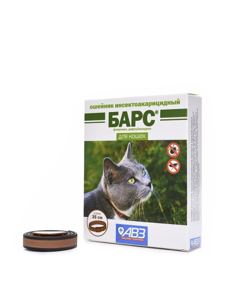 Барс ошейник для кошек инсектоакарицидный
