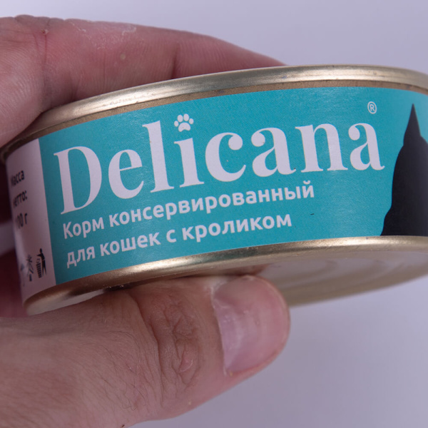 Delicana кролик для взрослых кошек 100гр *24/акция