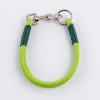 Ошейник капроновый Dog&Vogue Rope круглого плетения зеленый 6мм*33см