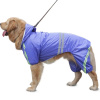 УЮТ Плащ со светоотр.элем. для собак с капюш.на кнопках"4лапы", 59см, голубой,3ХЛ (1*50)