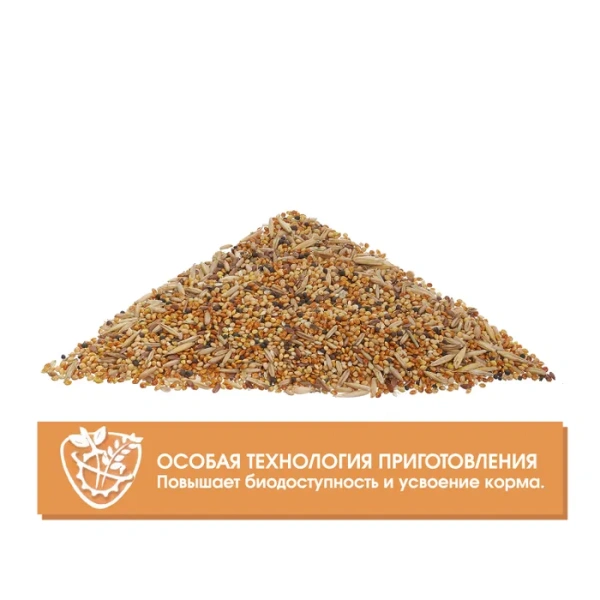 HAPPY JUNGLE Корм для экзотических птиц 500 г  (*18шт)