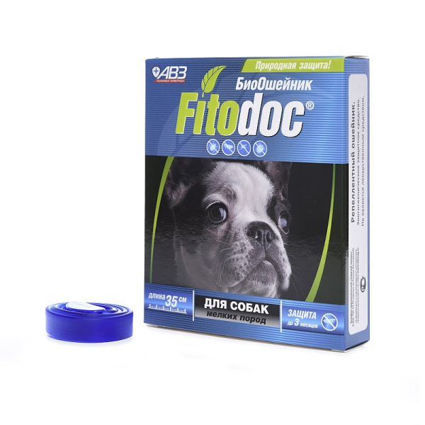 Фитодок ошейник для мелк.собак 35см репеллентный Био