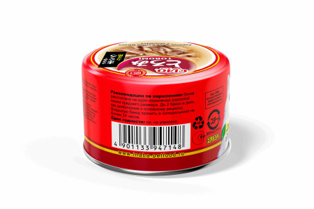 INABA ТОРОМИ влажн. корм ж/б д/кошек в бульоне курин.филе и тунец магуро с кацуобуси80гр.*24шт RU302