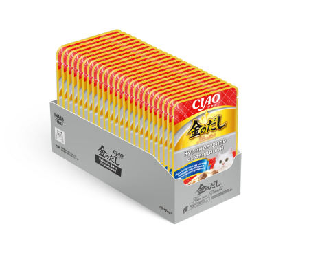 INABA КИННОДАСИ пауч д/кошек в желе куриное филе с говядиной 60гр.*12шт. RU210