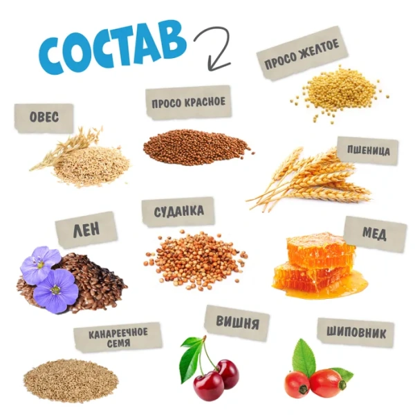 HAPPY JUNGLE Палочки д/птиц мед и ягоды 3 шт 90 гр (*22шт)